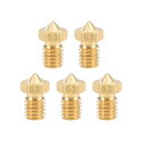 ブラスノズル ブラス製 ブラストーン 0.3mm 3Dプリンターノズルヘッダm6スレッド V5 V6 1.75mm押出機の印刷 5個入り