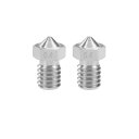 3Dプリンターノズルヘッド 0.4mm M6ネジ交換 ステンレス鋼 V5 V6 1.75mm エクストルーダー プリント用 2個