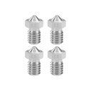 ブラスノズル ブラス製 ブラストーン 0.5mm 3Dプリンターノズルヘッダm6スレッド V5 V6 1.75mm押出機の印刷 4個入り