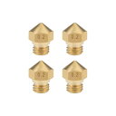 ブラスノズル ブラス製 ブラストーン 0.2mm 3Dプリンターノズル ヘッダM7スレッドmK10 1.75mm押出機プリント 4個入り(4)