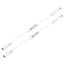 LEDストリップディマー 12V - 24V 3つのキー ミニ 明るさ 調整可能 コントローラ ランプ スイッチ DCプラグ付き 単色ストリップ用 ホワイト 2個入り