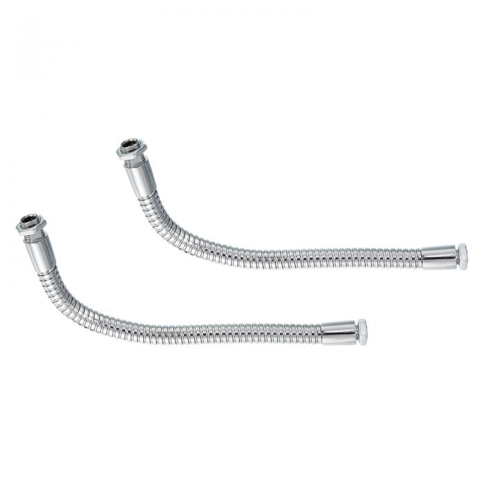 PATIKIL 200mm マイクグースネック 2個 M10/M8ねじ 10mm 金属 ユニバーサル ホース フレキシブルアーム..