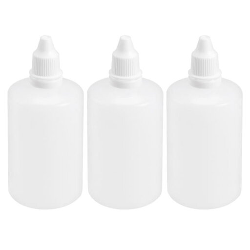 プラスチックドロッパーボトル プラスチックスポイトボトル 100ml 3.4オンス シール液ボトル 3個入り プラスチックドロッパーボトル プラスチックスポイトボトル 100ml 3.4オンス シール液ボトル 3個入り