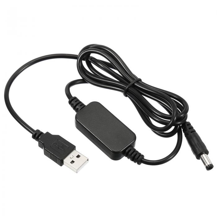 PATIKIL 12W 2A USB昇圧電圧コンバータ DC 5V - DC 9V 電源アダプタージャック 5.5x2.5mmケーブル ルー..