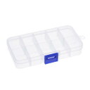 プラスチックビーズ収納容器 10区画 クラフト&ミシン用品 調節可能な仕切り付き