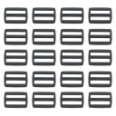 PATIKIL 16 mm トライグライドスライドバックル 50個 プラスチック ウェビングストラップファスナー バックパックバッグベルト用 ネイビーブルー