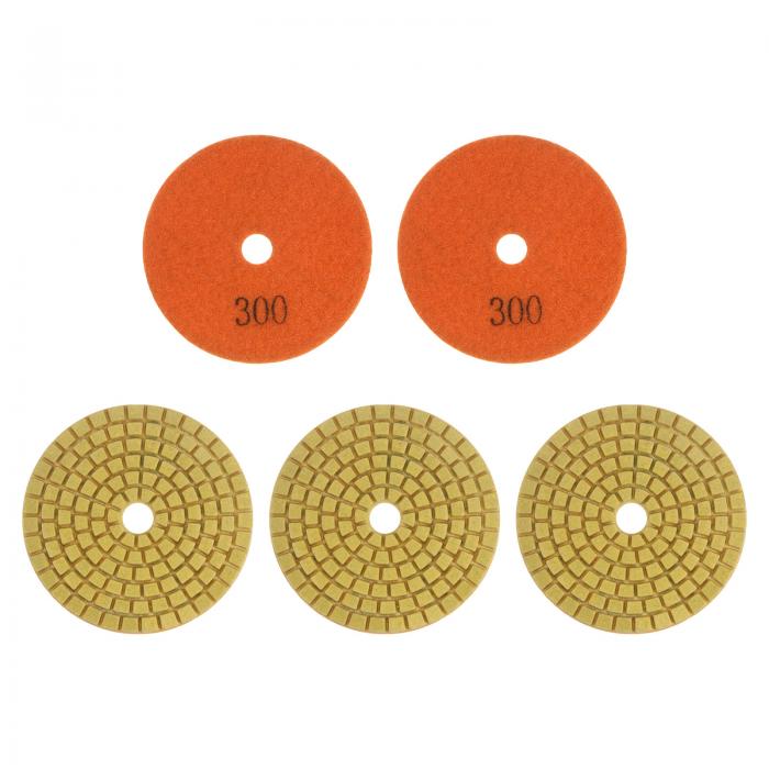 ダイヤモンド研磨パッド 研削パッド 研磨ディスク 乾湿両用 石材コンクリート大理石の研磨 75mm 300グ..