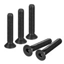 平頭ソケットキャップネジ 5/16-18x45 mm 10.9グレード 炭素鋼 六角ソケット皿穴 平頭ネジボルトファスナー 全ネジ式 ブラック酸化物 20個