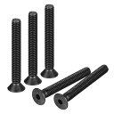 平頭ソケットキャップネジ 3/8-16x76 mm 10.9グレード 炭素鋼 六角ソケット皿穴 平頭ネジボルトファスナー 全ネジ式 ブラック酸化物 10個