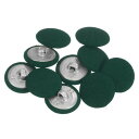 DIY帽子ボタン 縫いボタン 手芸ボタン スーツドレスブラウス用 ランド メタルシャンク 32L 陸軍緑 20mm 10個入り