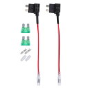 X AUTOHAUX 32V 標準ヒューズアダプター タップヒューズキット 30A ブレードスタイルヒューズ付き 車 ボート用 2セット(2)