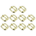 ローラーバックル 17 x 17 mm 厚さ3.8 mm 多目的 メタル 調節可能なベルトピンバックル バッグストラップハンドDIY用 ブロンズトーン 60個入...