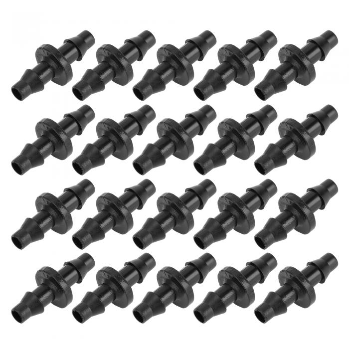 Motoforti ドリップ灌漑バーブコネクター1/4" ストレートカップリング 花ポット ガーデン ローン 200個..