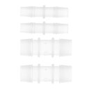 A ABSOPRO 真空チューブコネクタ 5/8" 3/8" 4個 2サイズのプラスチックホースバーブフィッティングアソートメント PP クリア 1セット
