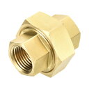 真鍮パイプ継手カップリング 1/2O.D x 1/2N PT 女性パイプ継手ユニオン 配管システム HVAC 自動車 産業機械 ガスシステム用真鍮継手アダプター