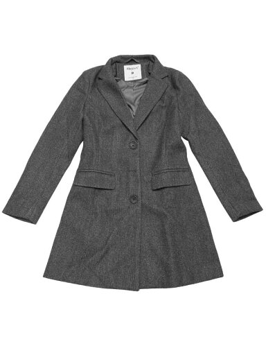 Allegra K チェスターコート レディース 冬 ラシャ風 ロングコート カジュアル 通勤 無地 アウター ダークグレー M Allegra K チェスターコート レディース 冬 ラシャ風 ロングコート カジュアル 通勤 無地 アウター ダークグレー M
