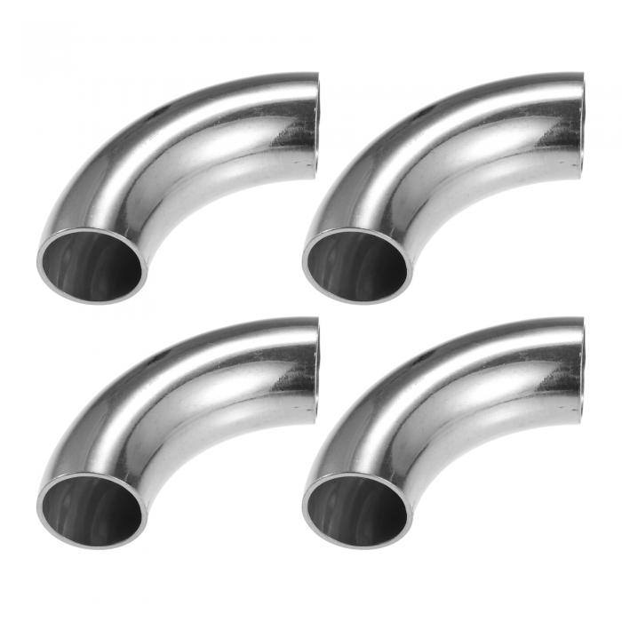 X AUTOHAUX 4 個外径 1 インチ 90 度マンドレルベンドエルボ SS304 ステンレス鋼ベンドチューブ排気エ..