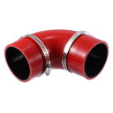 シリコンホース シリコンホース シリコンパイプ ラジエーターホース 内径70mm90度 ホースバンド付き 耐熱 耐寒 耐久 パイピング 接続ホース エアクリーナ...