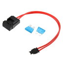 ロープロファイル ミニ ヒューズ アダプター タップ ヒューズ キット 32V 2個 15A ブレード スタイル ヒューズ付き 車 ボート用(2)