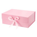 PATIKIL 33 x 25 x 12 cm 磁気ギフトボックス 折りたたみ可能 紙 パーティー記念品ボックス 蓋とリボン付き 結婚式 バレンタインデー 誕生...