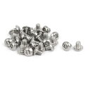 ボタンヘッドトルクスネジ 304ステンレススチール シルバートーン パンヘッドソケットキャップスタイルM5x6mm 30個入り