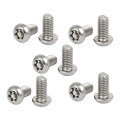 ボタンヘッドトルクスネジ 304ステンレススチール シルバートーン パンヘッドソケットキャップスタイル M6x12mm 10個入り