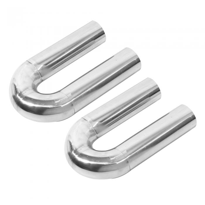 X AUTOHAUX 車のマンドレル排気管チューブパイプ DIY カスタム T304ステンレス鋼 汎用 31cm各辺長さ 18..