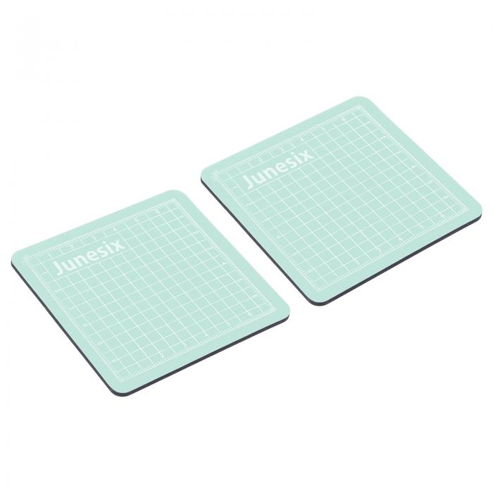 カッターマット ロータリーマット ファブリック製 ダブル側 ミントグリーン DIY工芸品用 ソーイング用 ..