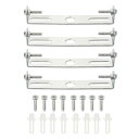 シーリングライトプレート マウントブラケット ライト固定用 シャンデリア用 家 事務室対応 サイズ100x18x17 mm 4セット入