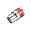 6ポイント浅いソケット?13?mmドライブ 13 mm? レッドバンド Cr-Vスチール