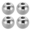 PATIKIL M5x15mmボールナットノブ 4個セット 女性用スレッド 304ステンレススチール製 ラウンドブ ラインドホールスクリューキャップカバー 照明...