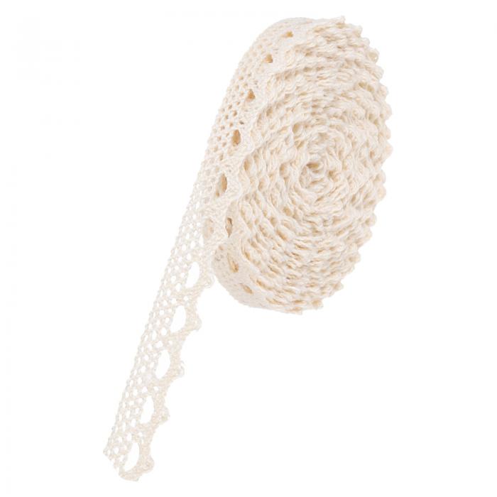 レースリボン コットンレーストリム クラフト ギフトラッピング カチューシャ ウェディング用 スタイル4 27 M 10 mm ベージュ