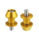 オートバイ スイング アーム スプール スライダー スタンド 1ペア 8mm M8x1.25ゴールド トーン アルミ合金 Hon daに対応