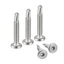 六角穴付きセルフタッピングねじ 六角ソケット 410ステンレス鋼 板金 平頭ドリルねじ #12 x 32 mm 100個