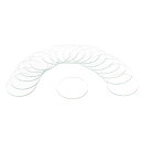 18個の時計用水晶ガラスレンズ 38mmフラットラウンドメガネ時計フェイス水晶レンズ交換部品 時計修理用 クリア