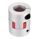 アルミ軸カップリング20mmから21mmフ レキシブルスー パイダーカップリングL50mm x D40mmカプラージョース パイダーシャフトジョイントコネクター3DプリンターDIYエンコーダーCNCルーターミリングマシン