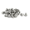 ボタンヘッドネジ ファスナー 304ステンレス製 シルバー M6x8mm 25個入(4)