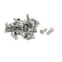 皿小ネジ いたずら防止ねじ ヘックスローブタンパープルーフ M4x12mm 304 ステンレス鋼 皿小ネジ 30枚入り