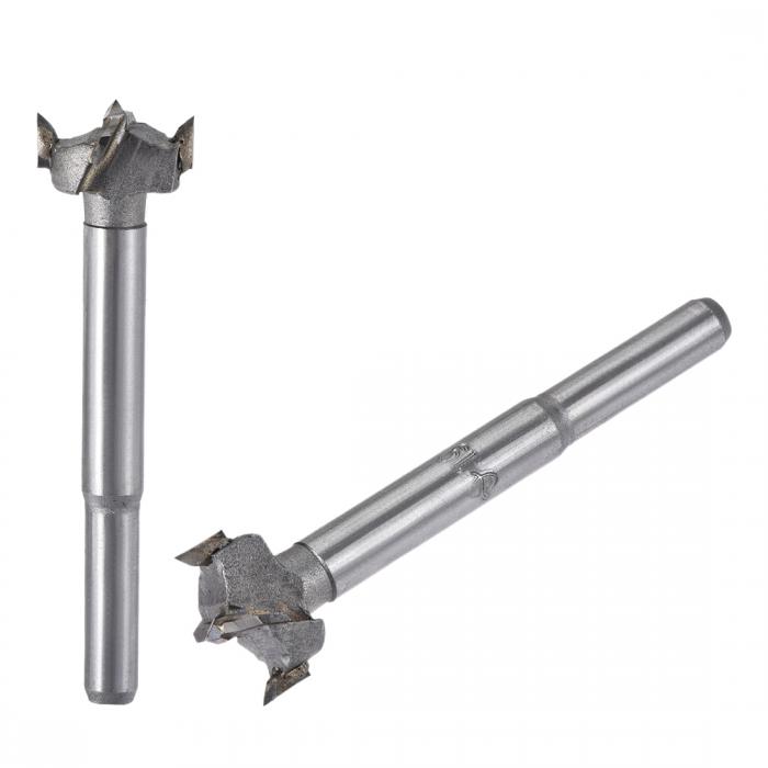 フォスナードリルウッドドリルビットボーリング 18 mm 19 mm径 ホールソー超硬合金鋼チップラウンドシャンク切断 ヒンジ合板ウッドツール用 2合1セット