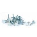 ローレットノブ つまみネジ 炭素鋼 平型 M3x16mm 20個入り(4)