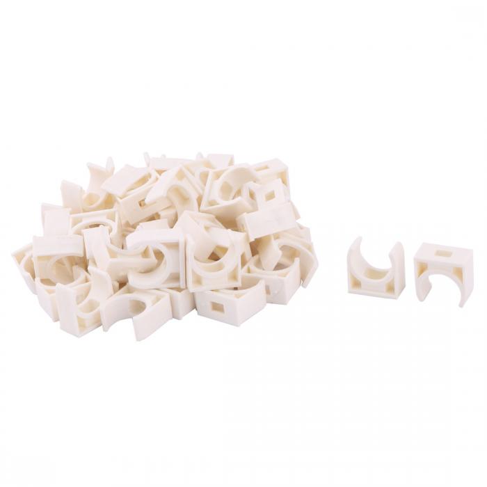 パイプクランプ 家庭 PVC U型 ウォーター サプライ チューブ パイプ ホルダー スタンドクランプ 16mm直..