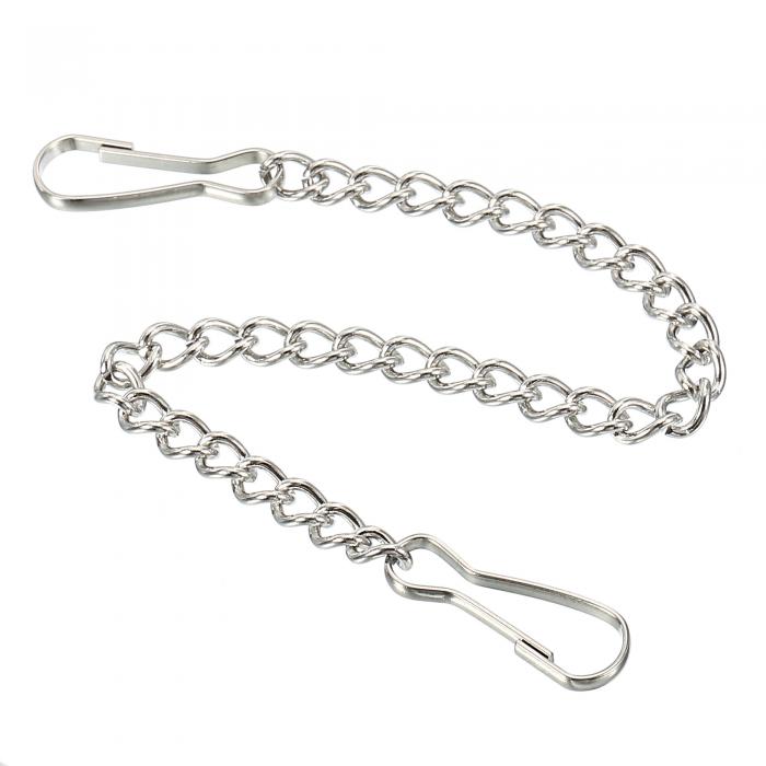 チェーン フッククリップ ハンガー ステンレス製 花園 サインボード チョークボード バスケット ランタンシーム用 長さ200 mm 6個入