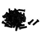 ネジ M5x20mm 皿頭ボルト 皿ヘッドボルト 皿頭小ねじ ナイロン製 ブラック 50個(4)