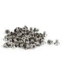 皿ボルト 機械ねじ フラットヘッド シルバートーン 316ステンレススチール M2.5x4mm