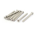 十字穴機械ネジ M5x50mm 316 ステンレス スチール 十字穴 ソケット フラット ヘッド 機械 ネジ 10個入り(4)