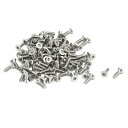 トルクスドライブタイプネジ フラットヘッド 304ステンレススチール M2x6mm シルバートーン 100個入り