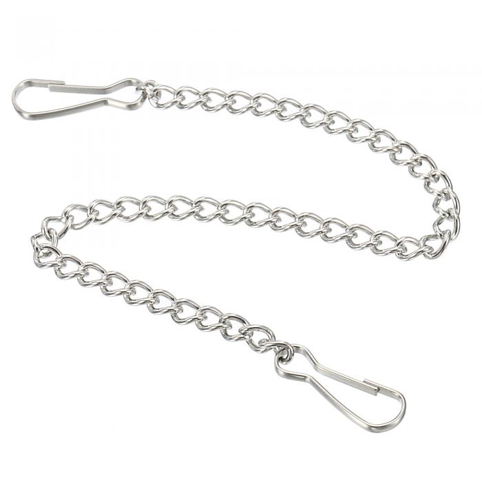 チェーン フッククリップ ハンガー ステンレス製 花園 サインボード チョークボード バスケット ランタンシーム用 長さ250 mm 6個入