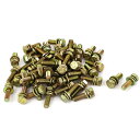 六角形ソケットヘッドねじ スクリュー M6x20mm 50個入り ボルト イエロー 家具用