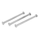 ネジポスト ニッケルメッキバインディング シカゴ アルバムレザー用 M5x80mm 3個入り