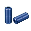 メタル靴紐バックル アルミニウム 8 x18 mm タイターンバックルなし グロッシーダークブルー 6個